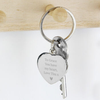 Personalised Diamante Heart Keyring, 3 of 4