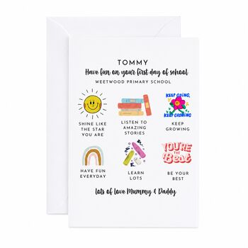 Personalised First Day Of School Card, 6 of 6