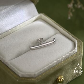 Minimalist Earlobe Cuff Earring In Sterling Silver, 3 of 12