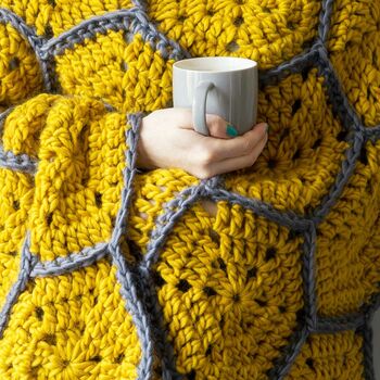 Honeycomb Blanket Crochet Kit, 2 of 11