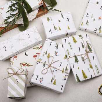 Christmas Advent Calendar Wrapping Paper, 2 of 7