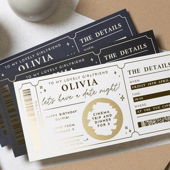 Valentine's Date Night Voucher For Him Or Her, 2 of 9