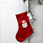 Personalised Boy Gonk Family Red Stocking, thumbnail 2 of 3