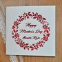 Laser Cut Personalised Mother's Day Card, thumbnail 2 of 3