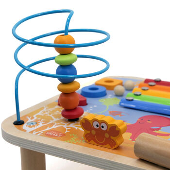 Multi Activity Wooden Activity Table, 4 of 5