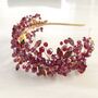 Red Crystal Occasion Headpiece, thumbnail 2 of 5