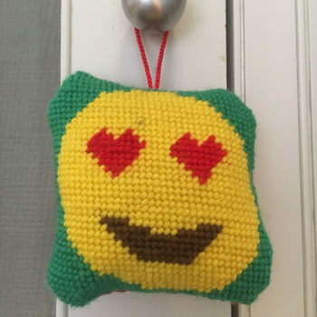 Smiley Face Tapestry Hanging Ornament Kit, 2 of 6