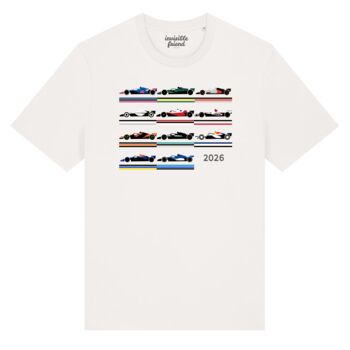 F1 Cars 2026 Organic Cotton T Shirt, 3 of 3