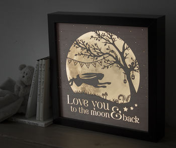 'Love You To The Moon And Back' Nursery Lamp, 2 of 10