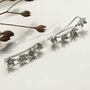 Sterling Silver Blooming Ear Climbers, thumbnail 3 of 7