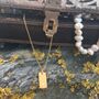 Gold Pave Bar Necklace, thumbnail 5 of 9
