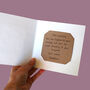 Reusable Eco Friendly Fluffy Cat Card Blank Inside Or Optional Handwritten Message, thumbnail 5 of 11