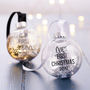 Personalised First Christmas Bauble, thumbnail 1 of 4