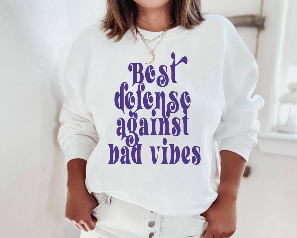 No Bad Vibes Sweatshirt, 1 of 2