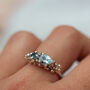 Handcrafted Aquamarine And London Blue Topaz Ring, thumbnail 1 of 5