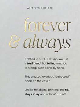 Personalised Couples 'Forever And Always' Memory Book, 7 of 10