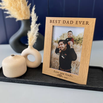 Best Dad Ever Personalised Photo Frame Gift, 5 of 8