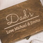 Dad's Personalised Carved Cufflink Box, thumbnail 5 of 6