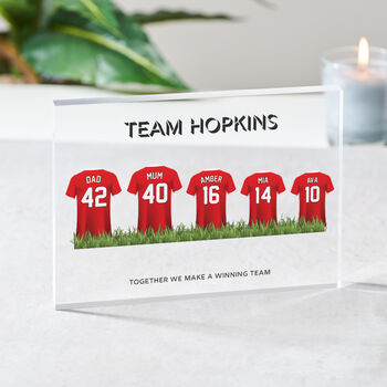 Personalised Family Name Football Shirt Plaque, 4 of 10