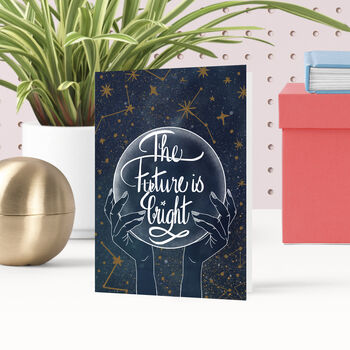 The Future Is Bright Celestial Greeting Card, 2 of 4
