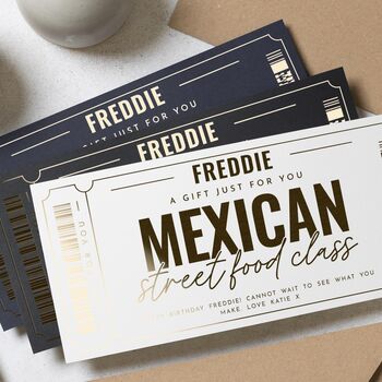 Personalised Cooking Class Birthday Gift Voucher, 2 of 9
