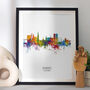 Dundee Skyline Portrait Print And Box Canvas, thumbnail 1 of 5