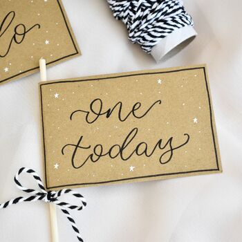 Personalised Birthday Cake Flag Topper Decoration, 2 of 8