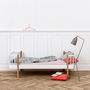 Luxury Wood Toddler Bed In White, thumbnail 3 of 4