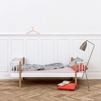Luxury Wood Toddler Bed In White, 3 of 4