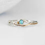 Molten Sterling Silver Organic Blue Opal Ring, thumbnail 1 of 7