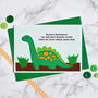 'Dinosaur' Personalised Birthday Card, thumbnail 3 of 4