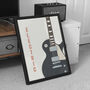 Electric Guitar Print | Les Paul Music Poster, thumbnail 2 of 7