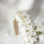 White Flower Embellished Headband With Gems, thumbnail 6 of 8