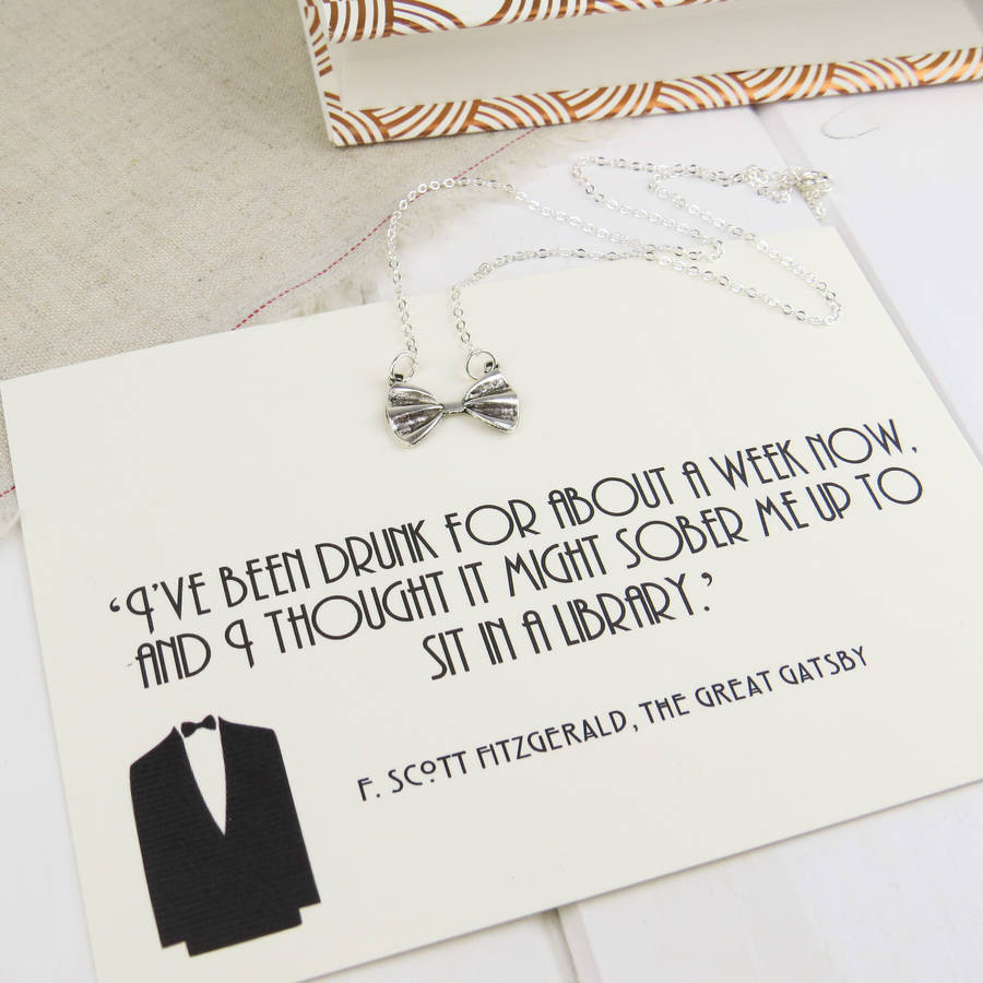 The Great Gatsby Bow Tie Necklace, 1 of 5