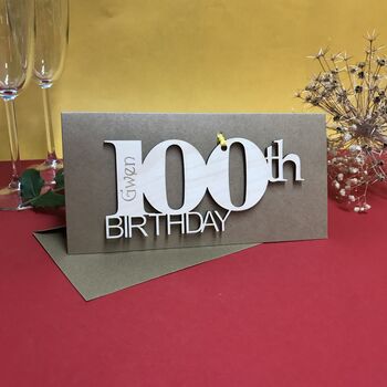 Personalised 100th Birthday Card, 11 of 11