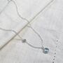 Salina Blue Topaz And Sterling Silver Gemstone Necklace, thumbnail 1 of 4