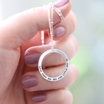 Personalised Halo Necklace, 7 of 12