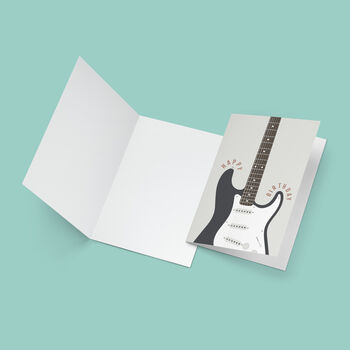 Stratocaster Guitar Birthday Card | Guitarist Card, 2 of 5