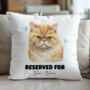 Personalised Exotic Shorthair Cat Reserved For Cushion Cover, thumbnail 2 of 2