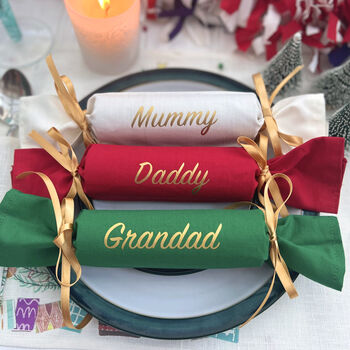 Personalised Reusable Fabric Christmas Crackers, 2 of 12
