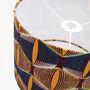 Yellow And Blue Eyes African Print Lampshade, thumbnail 5 of 7