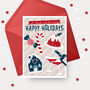 Festive Food Christmas Card. Single Card Or Pack Of Six, thumbnail 1 of 3