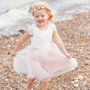 Lace Flower Girl With Choice Of Colour Skirt, thumbnail 4 of 7