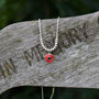 Red Poppy Flower And Bead Necklace, thumbnail 1 of 3