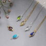 Sterling Silver Birthstone Necklace, thumbnail 4 of 4