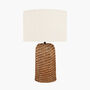 Brown Woven Seagrass Table Lamp, thumbnail 4 of 11