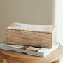 Marbury Rectangular Lidded Storage Basket, thumbnail 1 of 4