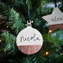 Personalised Bauble And Star Christmas Tree Decorations, thumbnail 1 of 6