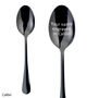 Personalised Black Dessert Spoon With Free Engraving, thumbnail 1 of 3