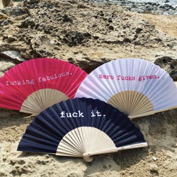 Cheeky Slogan Hand Fans, 4 of 4